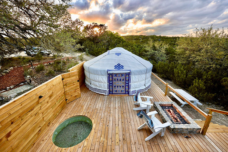 Yurt at The Yurtopian