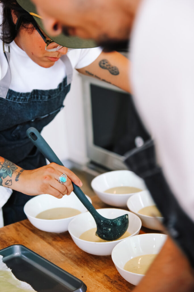 Laom chefs preparing food