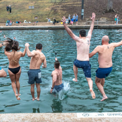Polar Bear Plunge Barton Springs