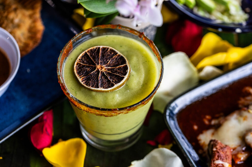 Curra’s Grill avocado margarita. (Photo courtesy of Curra’s Grill)