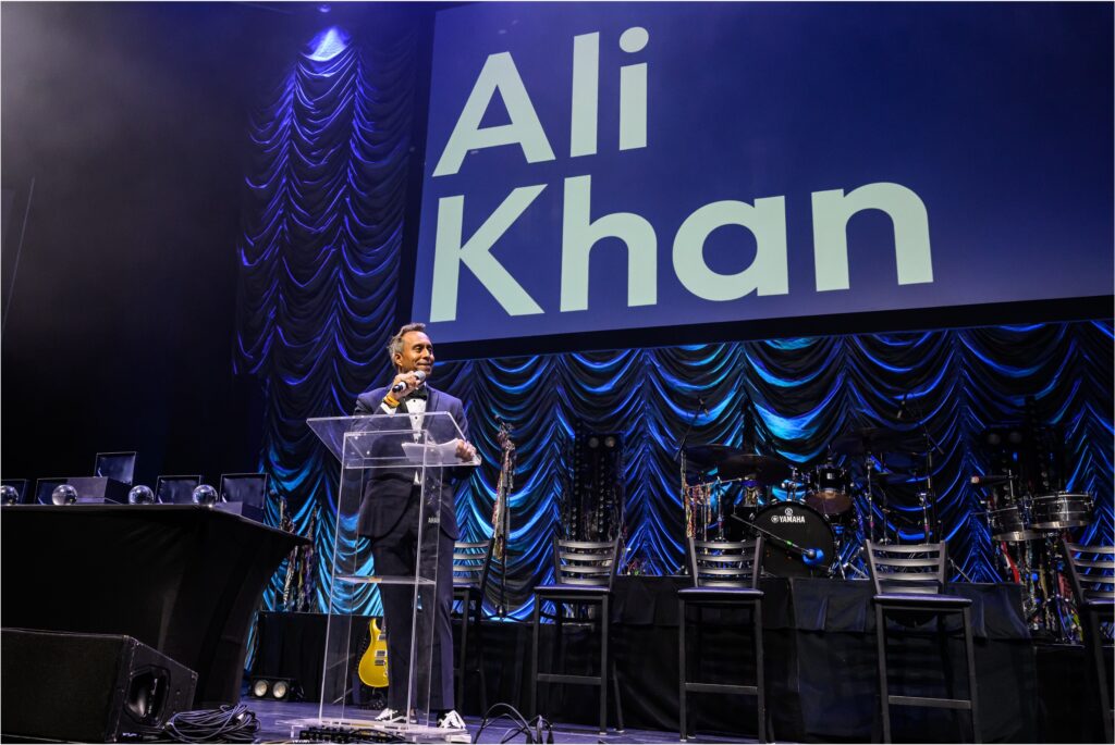 Ouro Holiday Event Emcee Ali Khan_Stan Martin