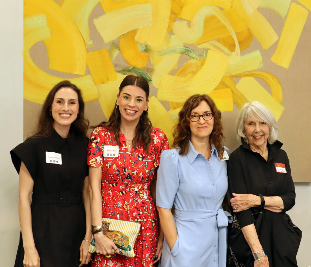 Artists Paulette Pearson, Melissa Ellis, Clair Gaston, Sydney Yeager (featured artists at Britt Design Group's art series).