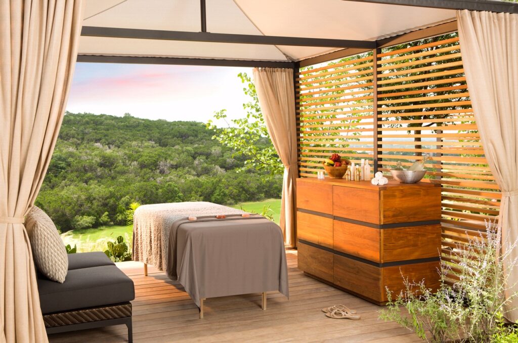 Indulge in a private cabana for a massage at Loma de Vida spa (photo courtesy of La Cantera Resort & Spa)