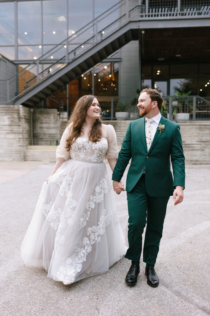 Madison and Grant Wedding outside Vuka North Loop Austin 2024