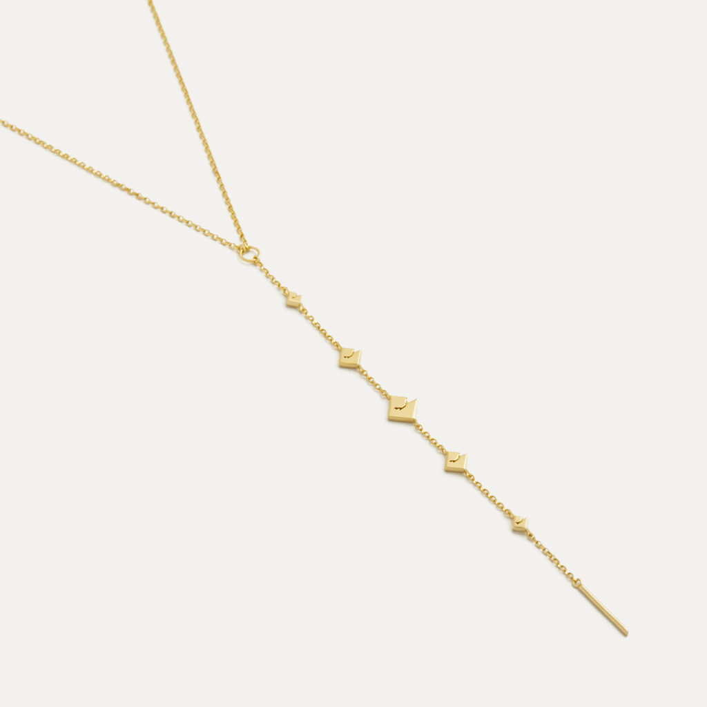 Savannah Friedkin Fine Jewelry Lariat Neckalce from the Broken Collection