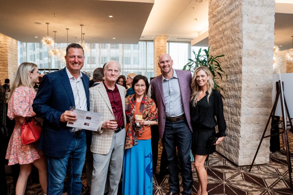 JDRF One Party 2024 Bob Ballou, Greg Yakim, Jan Zhang, Lee and Kate Rash