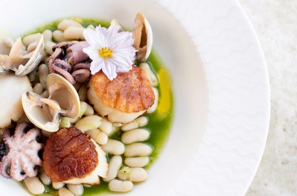 Seafood dish at Signature restaurant at La Cantera