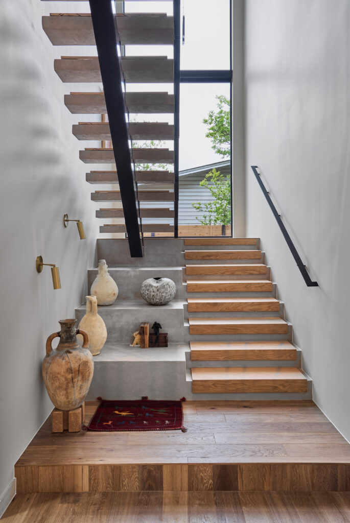 1302 Garner Ave Modern Floating Stairwell