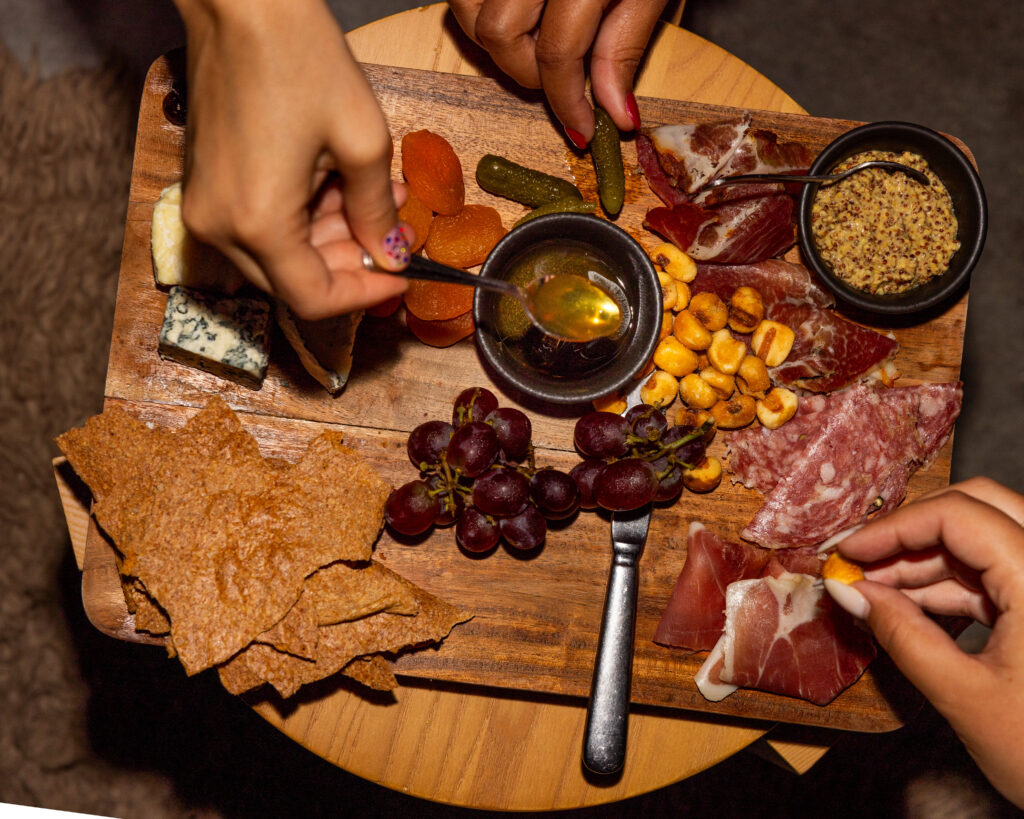 Cheese and Charcuterie Board at Equipment Room (photo by Grant Pifer)