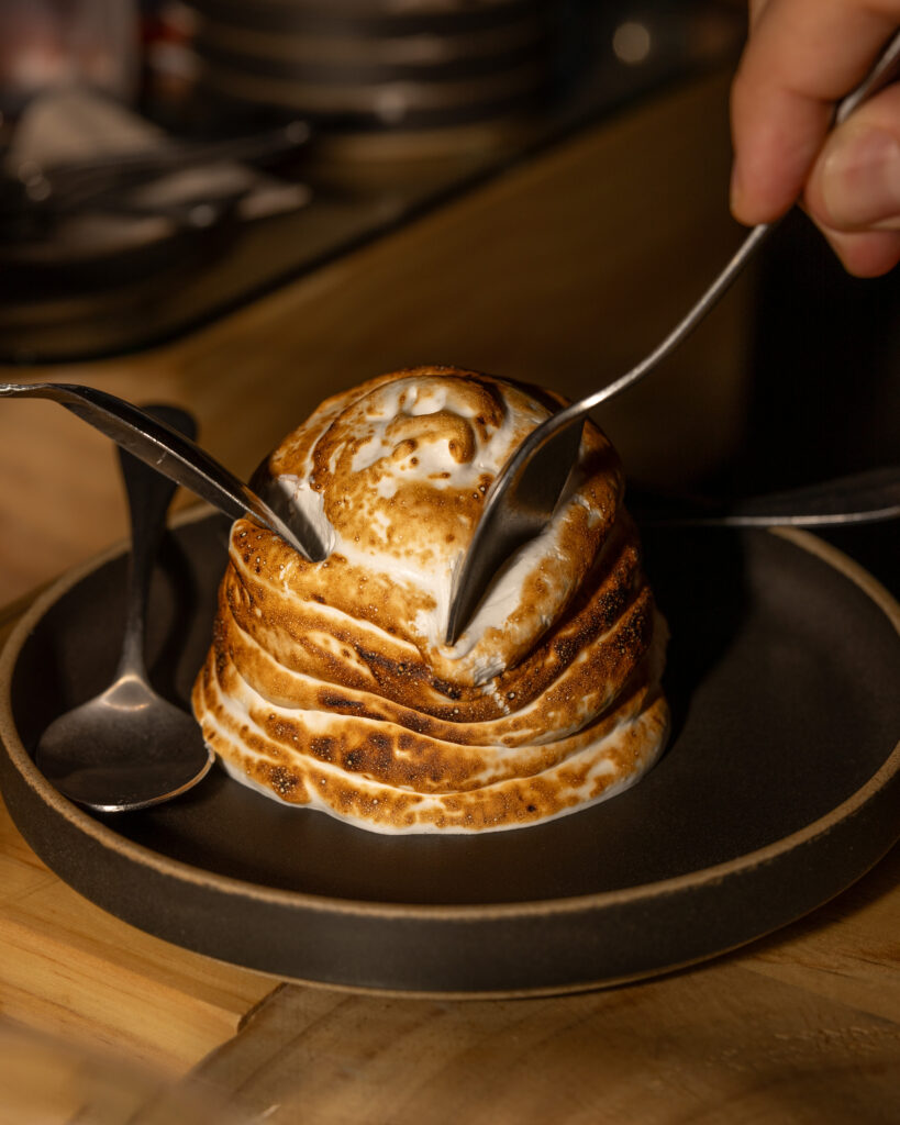 Baked Alaska at Equipment Room (photo by Grant Pifer)