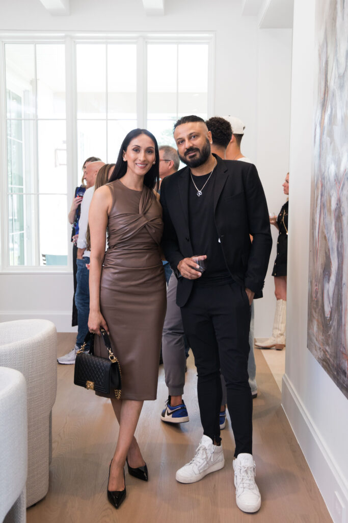 Jaimie Anand and Vivek Anand at 2712 Maria Anna Open House with The Agency Austin