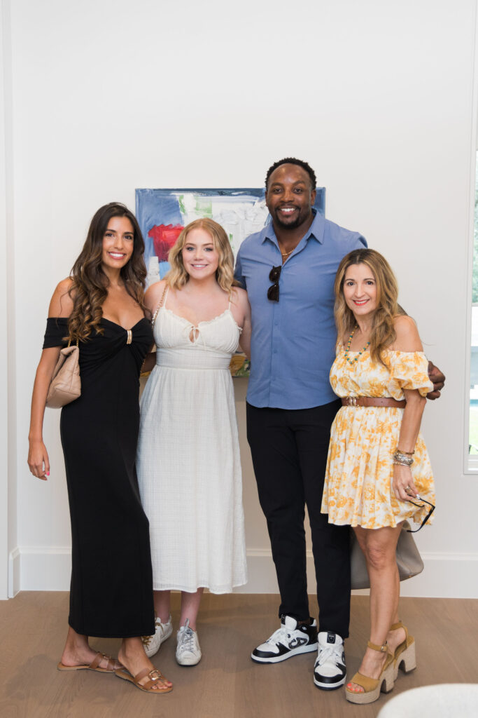 Erica Balkax, Sydney Fagan, MJ McFarland, and Enid C. Cleland at 2712 Maria Anna Open House with The Agency Austin