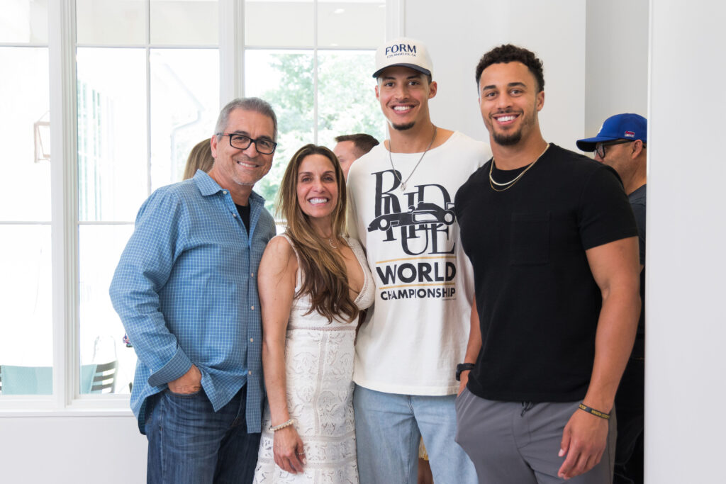 Alejandro Ruelas, Ana Ruelas, Hayden Graham and Gavin Graham at 2712 Maria Anna Open House with The Agency Austin