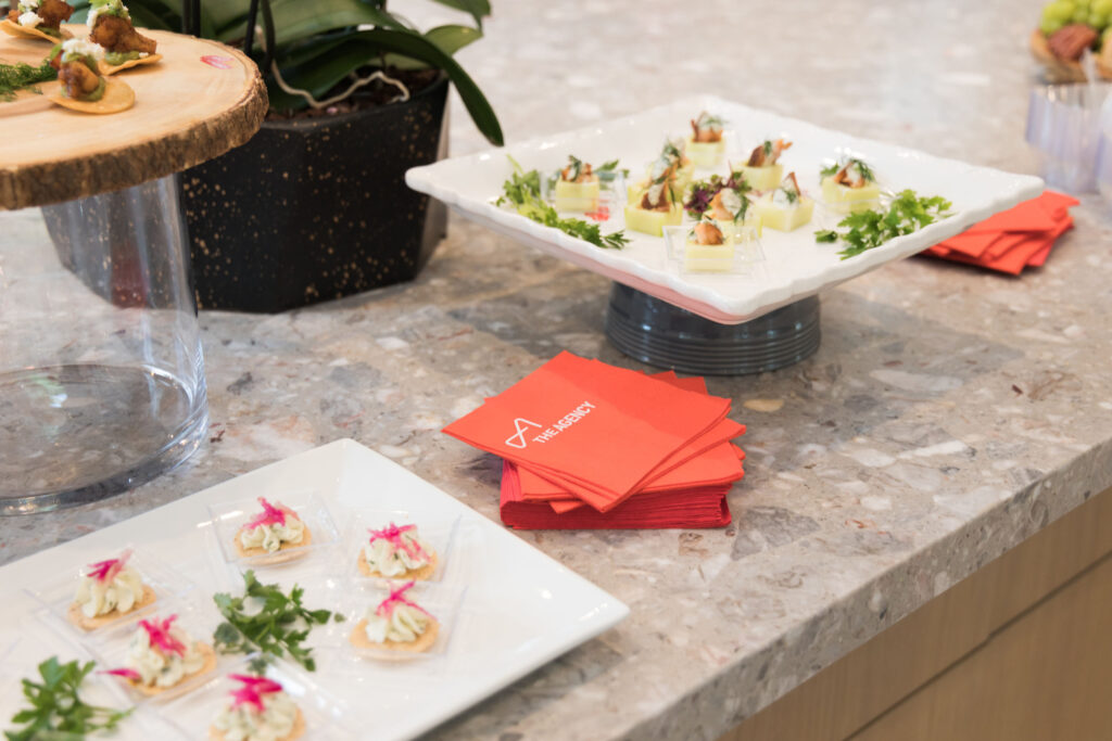 Hors d’oeuvres at 2712 Maria Anna Open House with The Agency Austin