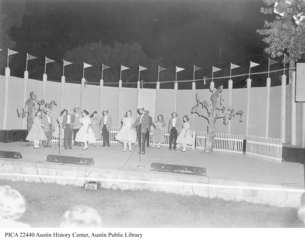 Production of "Seventeen" in 1959 in Zilker Park (photo courtesy of the Austin History Center)