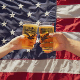 American flag, Independence Brewing beers