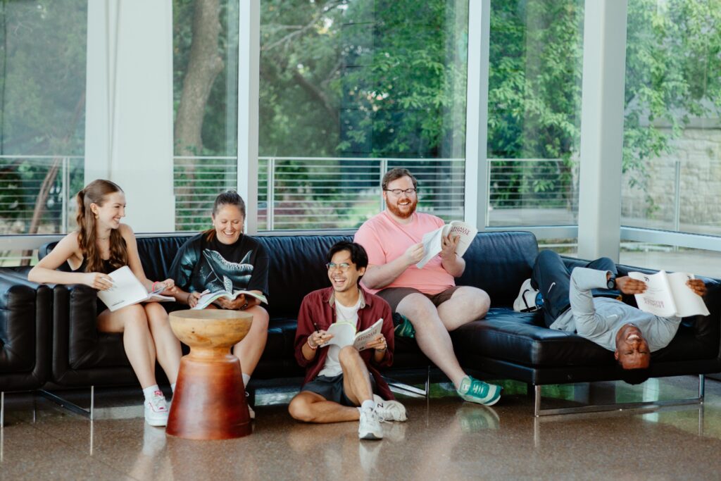 Cast in rehearsal for "Legally Blonde, the Musical" (photo by Grace Dupuy)