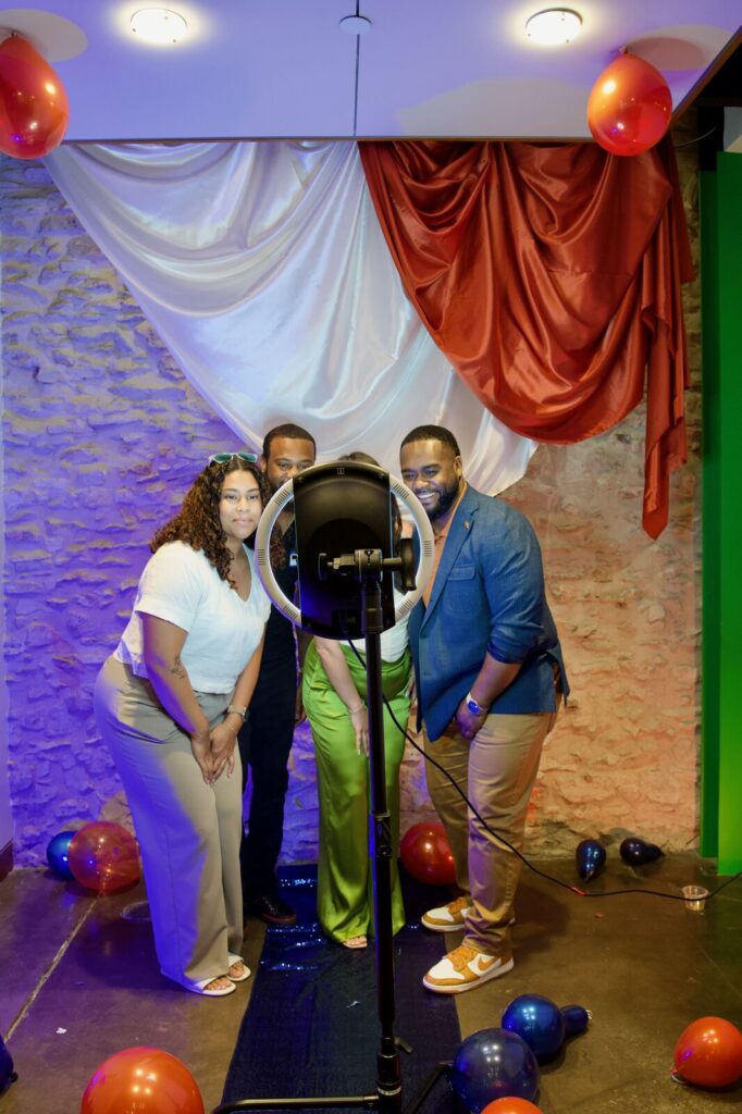 Guests posing for a photo