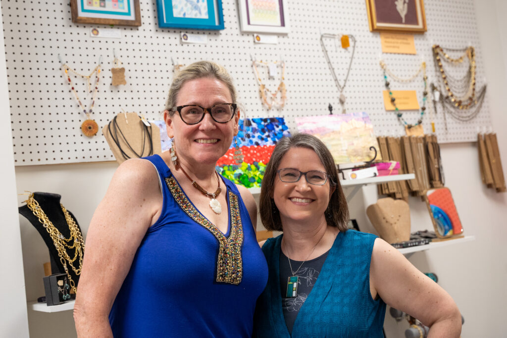 Pam Crouch and Elizabeth Hendley of Mellow Makery. (Photo by Sabrina Macias)