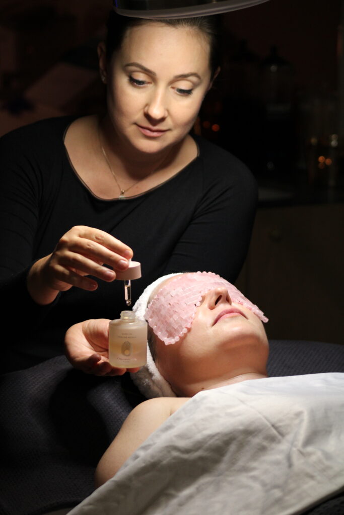 Facial treatment at BelVer Studio - luxury spa in Austin, Texas