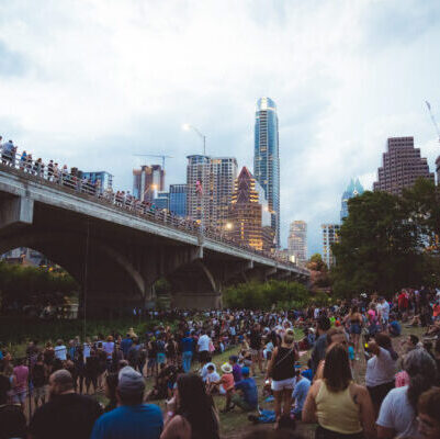 Bat Fest Austin on Congress Bridge (photo by Ismael Quintanilla)