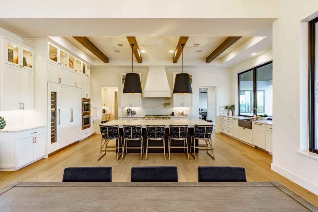 Grand kitchen at 1801 Windy Walk (photo by Mark Adams)