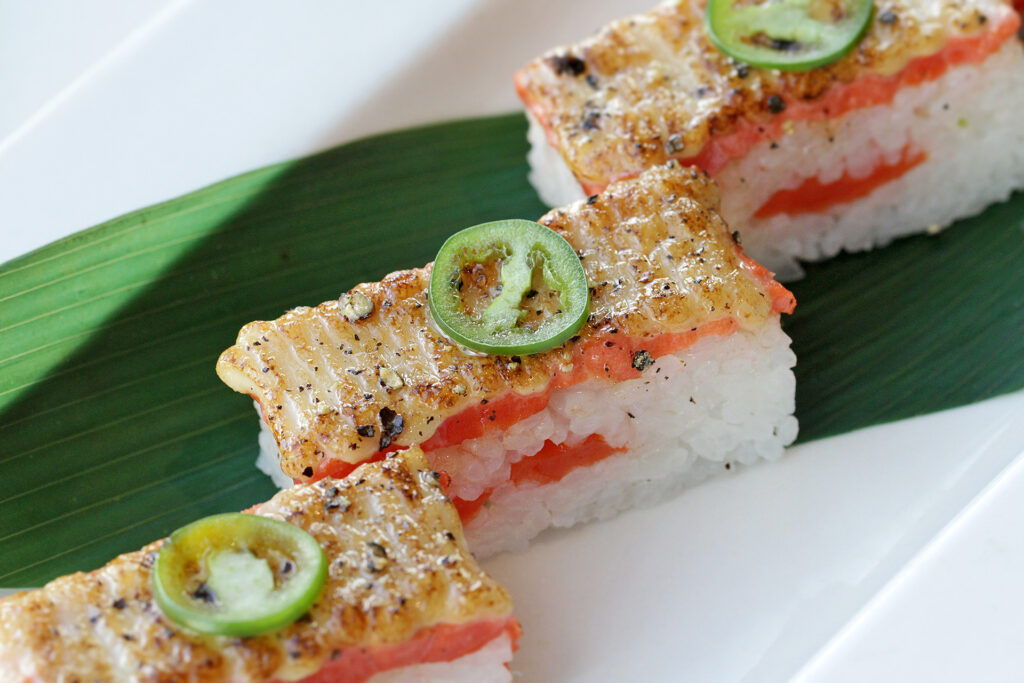 Aburi Salmon. (Photo courtesy of Aburi Oshi Sushi)