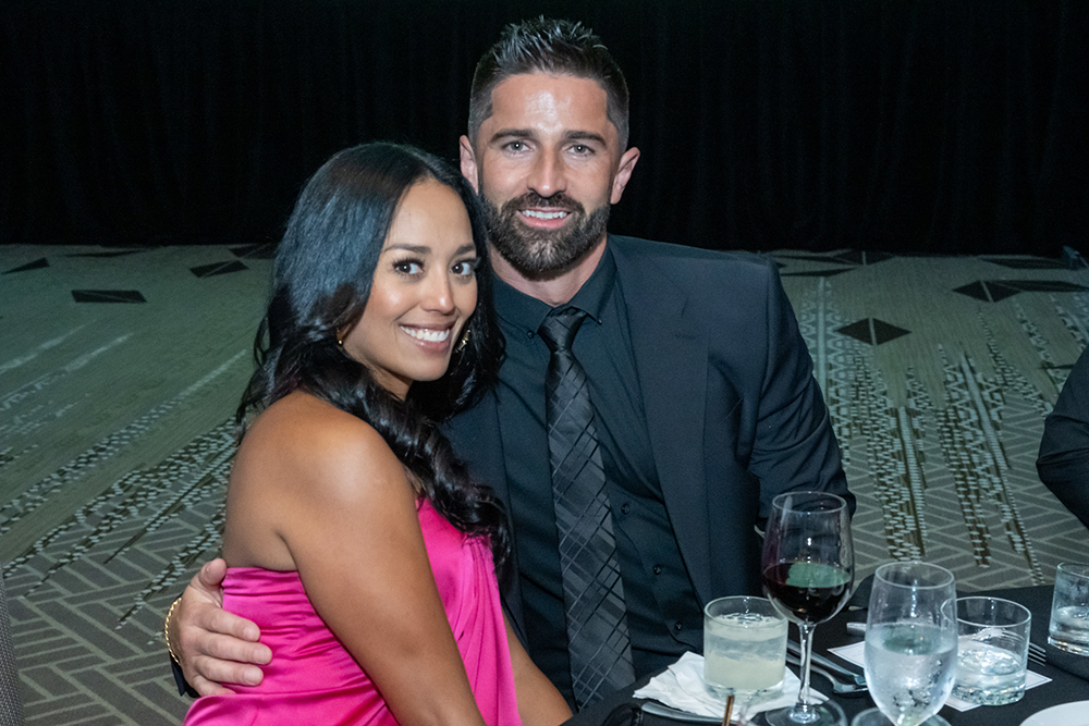 Michelle and Chuck Taylor at the JW Marriott Downtown Austin for 20th Anniversary BBBS Ice Ball 2024