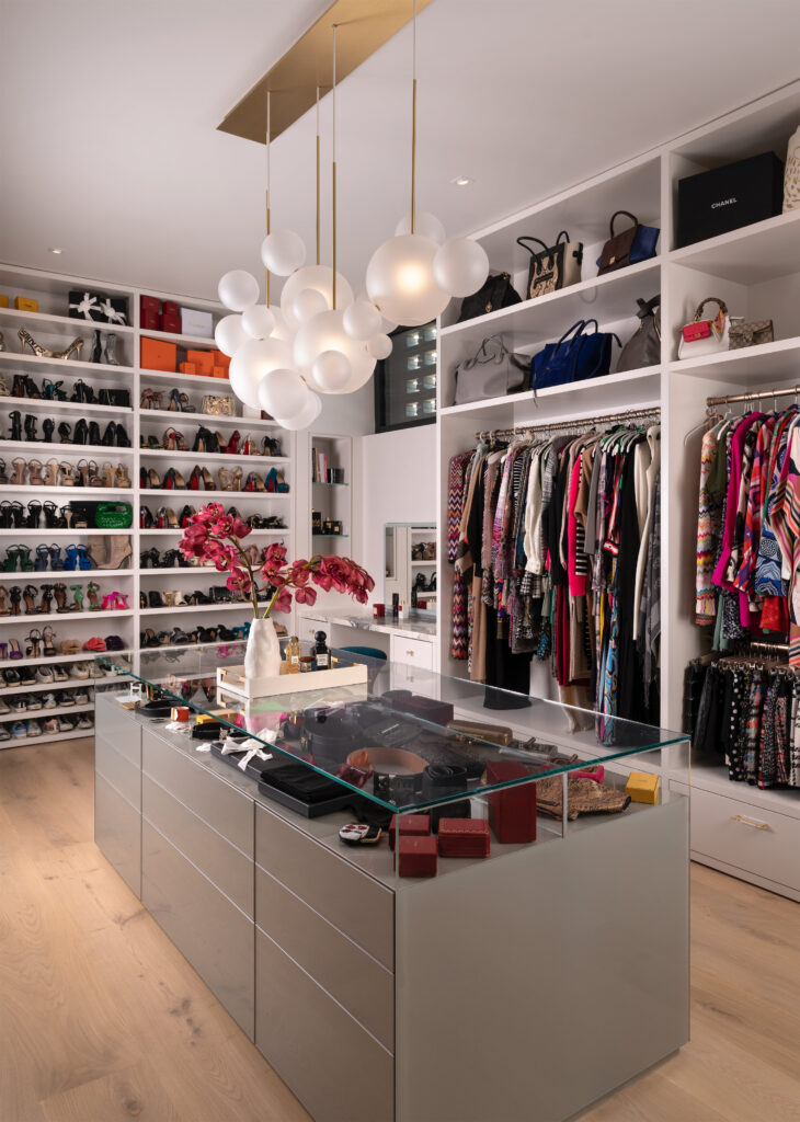 Closet inside home in Tarrytown, Austin, Texas