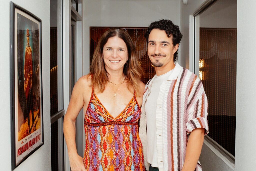 Guests at Kim Lewis Design's HGTV watch party: Elizabeth Roth, Austin Horsley (photo by Grace Dupuy)