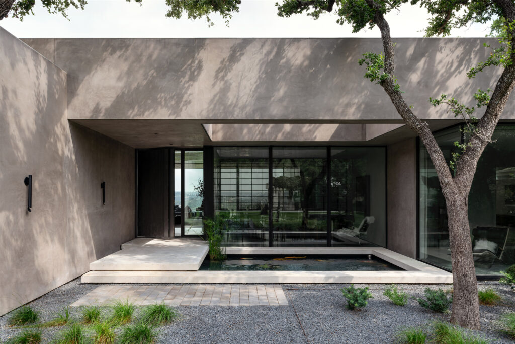 Front Entry Exterior View of Home in Austin, Texas