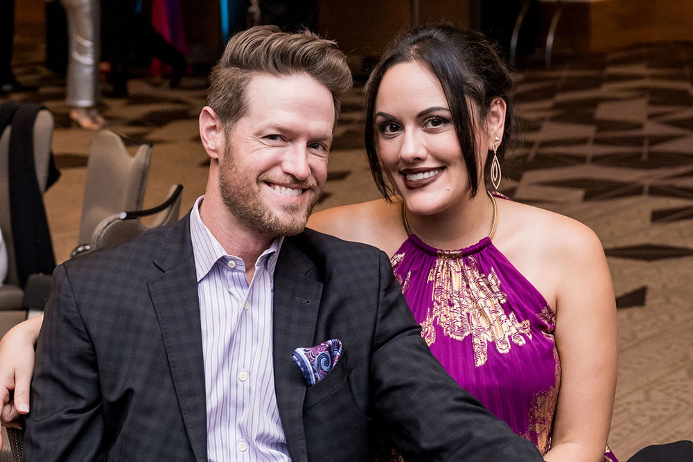 Josh and Hailey Mayfield in Austin Texas JW Marriott Ice Ball Gala