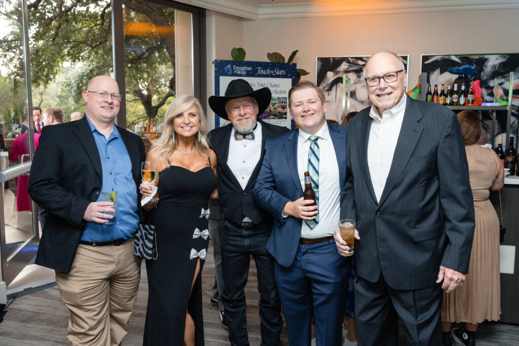 Karl Wicksham, Natalie Weaver, Lew Curatolo, Jacob Price, Randy Price at Imagine a way gala Austin