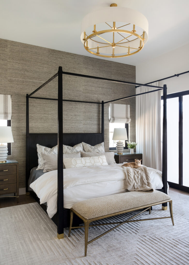 Primary bedroom in Lakeway home.