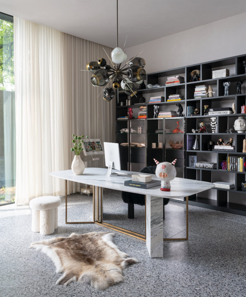 Office inside Ashley Gordon’s Architectural Home in Austin Texas