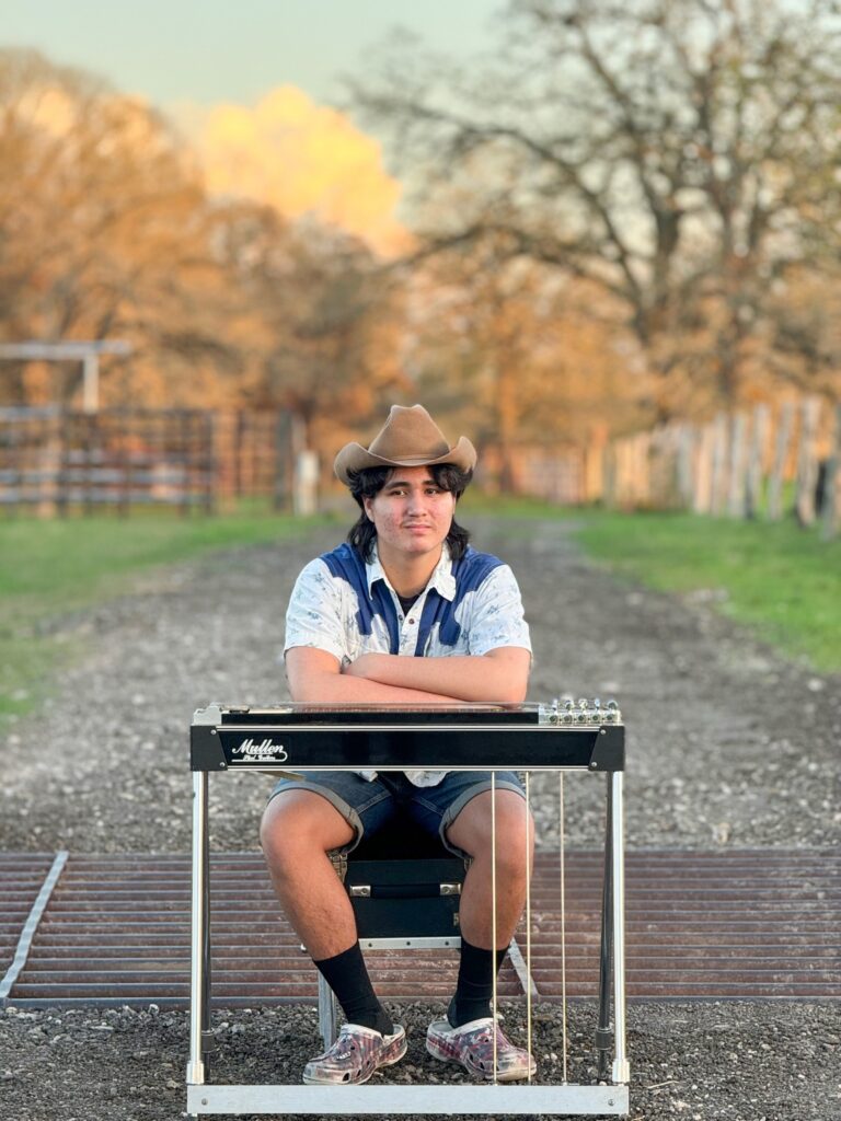 Pedal Steel Noah (photo courtesy of Landmarks, UT Austin)