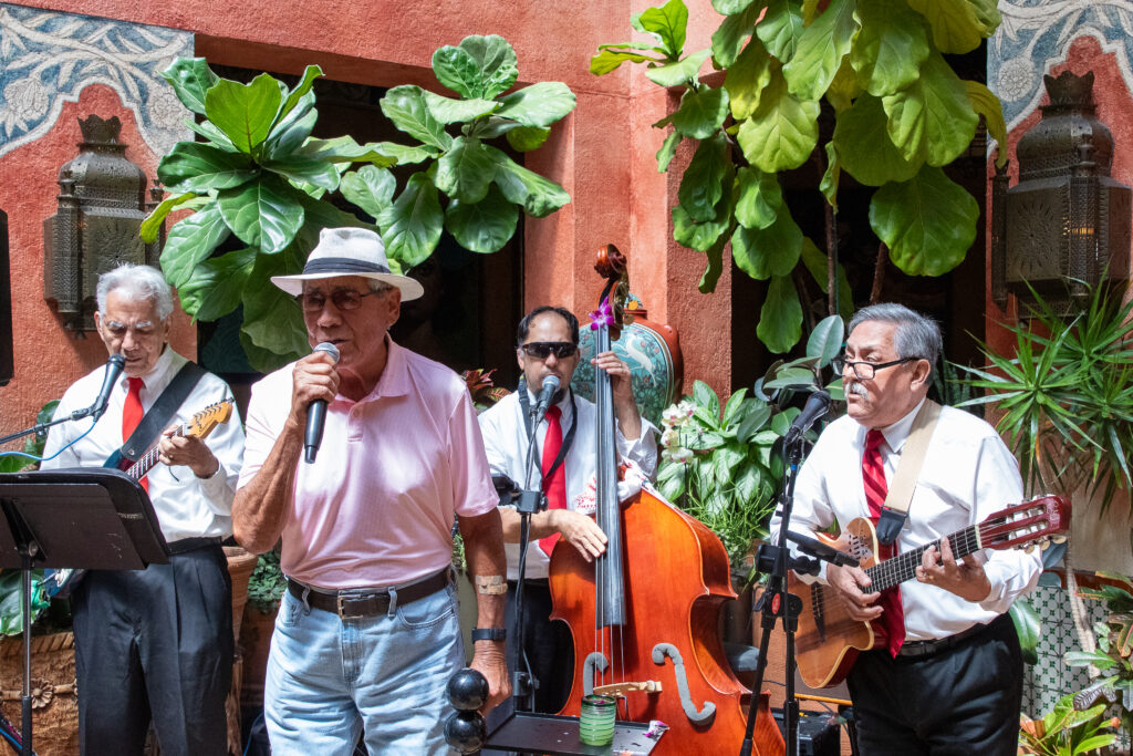 Ruben Ramos performs with mariachi group Jorge Tamayo and friends