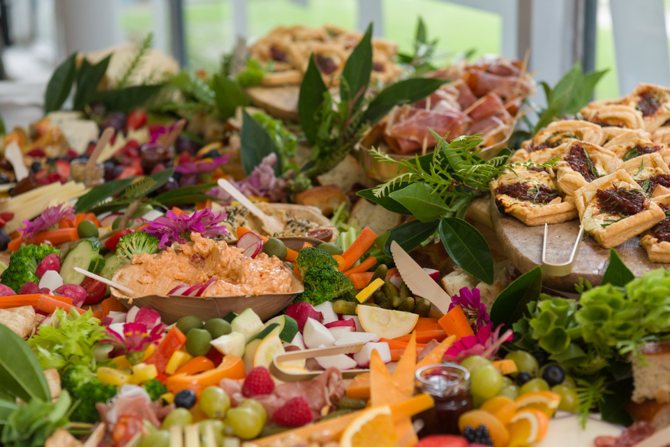 Guests enjoyed lavish charcuterie boards from Spread & Co.