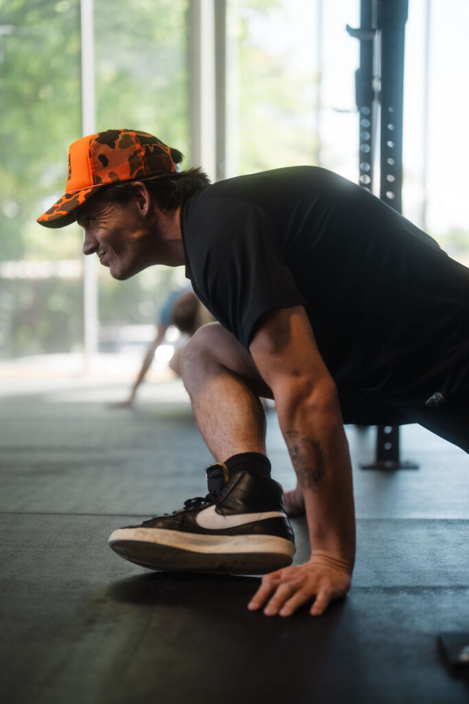 Warming up at the East Austin Jiu-Jitsu Parlor (photo by Roger Ho)