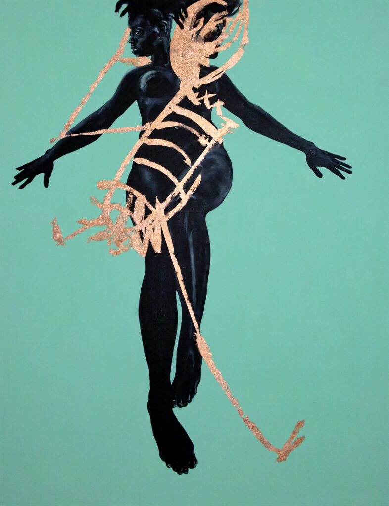 Conflict: painting by Dawn Okoro