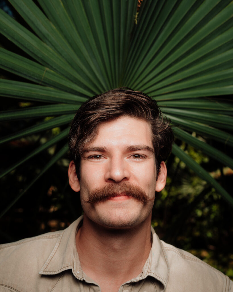 Matthew Gaston in Zilker Botanical Garden (photo by Roger Ho)