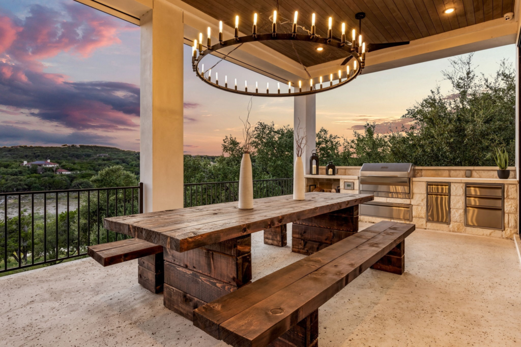 Exterior of 19907 Angel Bay Drive on Lake Travis Austin Texas