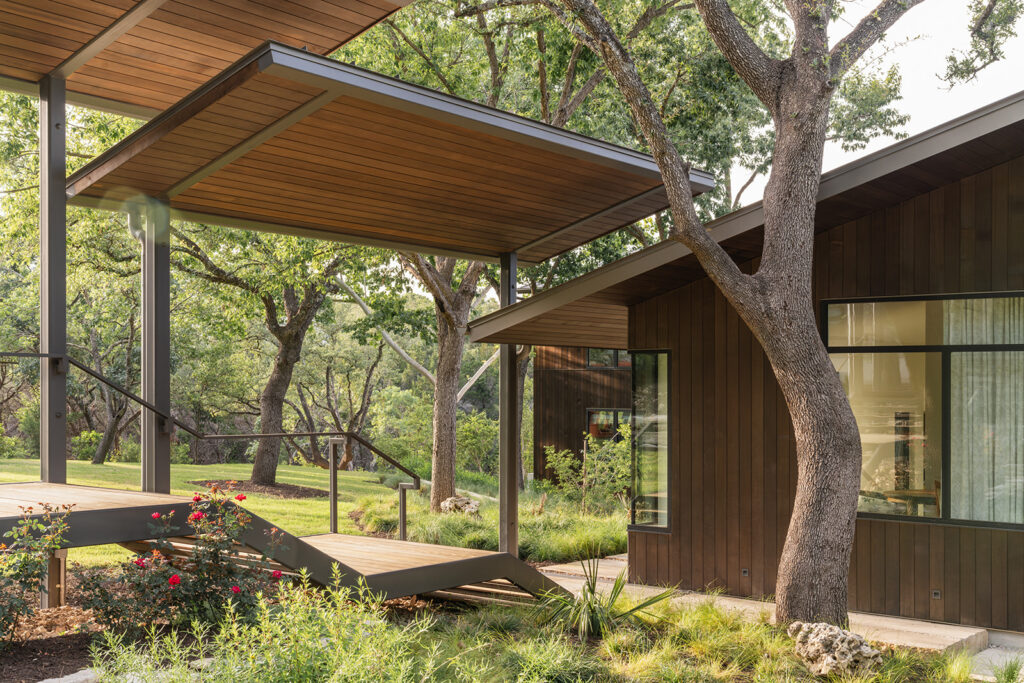 Exterior Breeze Way of Sundown Residence – Shoberg Homes