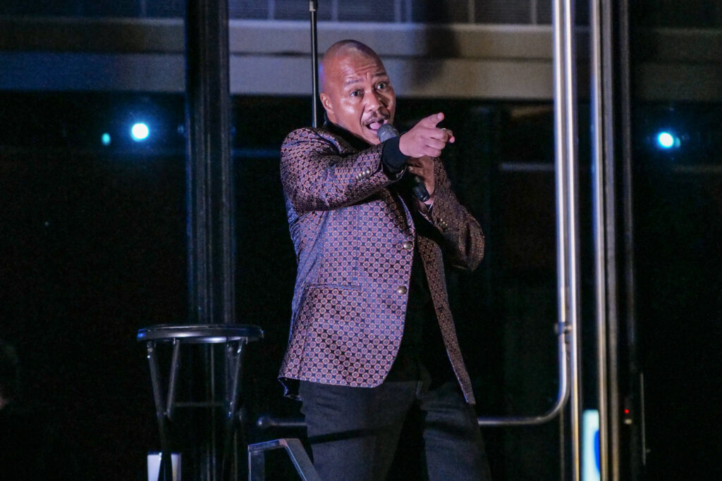 Kenny Williams in a ZACH Theatre Motown production.