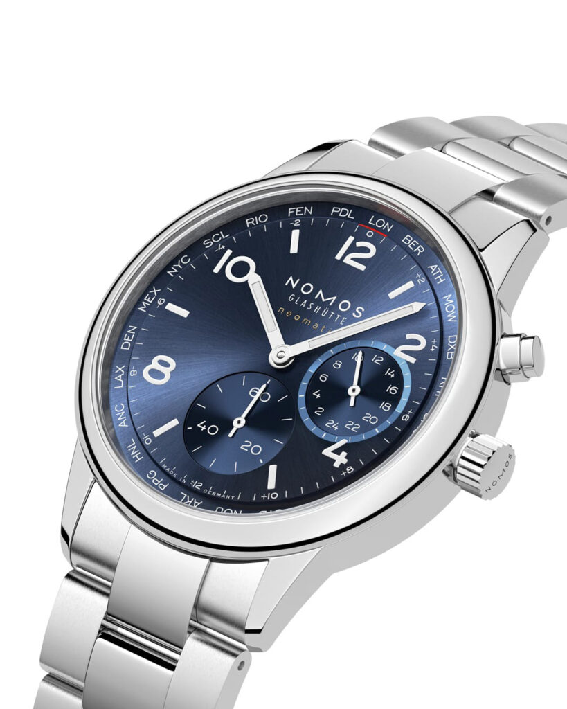Nomos Club Sport Neomatik Worldtimer in Stainless Steel