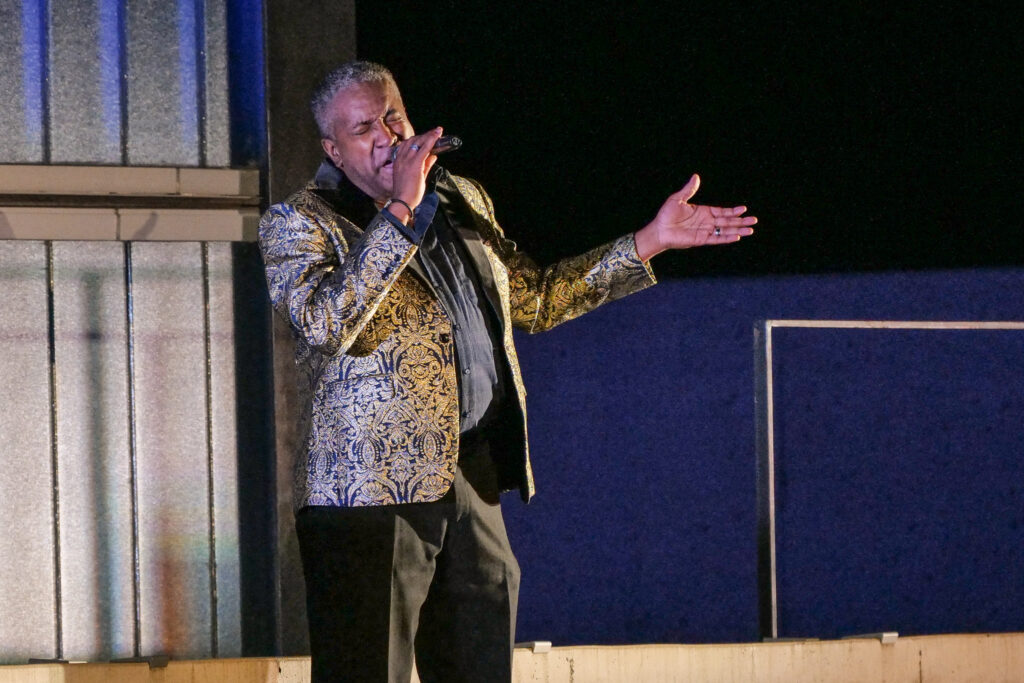 Roderick Sanford in a ZACH Theatre Motown production.