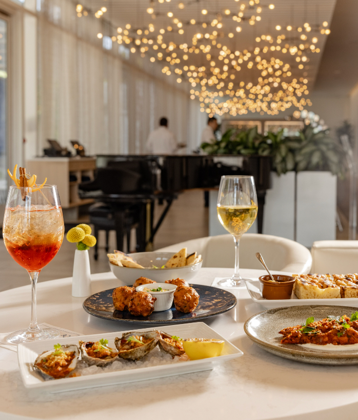 A perfect space for happy hour with live entertainment. (photo courtesy of Ellie's at HALL Arts Hotel)