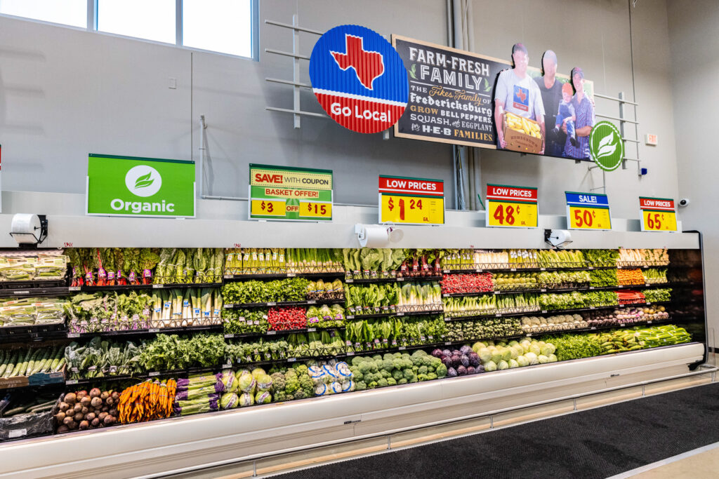 South Congress H-E-B's local produce section. (Photo courtesy of H-E-B)