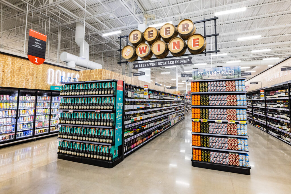 South Congress H-E-B's beer and wine section. (Photo courtesy of H-E-B)