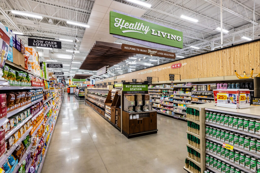 South Congress H-E-B's Healthy Living section. (Photo courtesy of H-E-B)